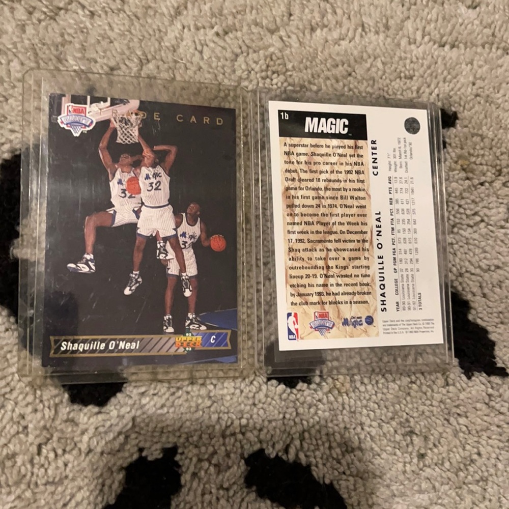 Upper Deck ‘92-‘93 Shaquille O’Neal NBA DRAFT Card Number #1b